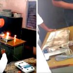 Maharashtra Madha Lok Sabha Election 2024 EVM Incident : मतदान करने आये एक शख्स ने ईवीएम(EVM) पर पेट्रोल डाल लगा दी आग