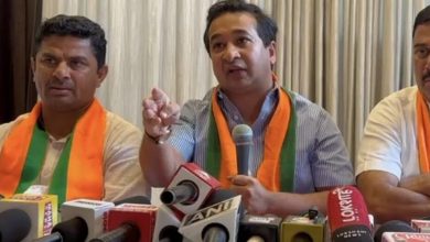 Nitesh Rane Controversial Statement Vasai Press Conference : नितेश राणे  के बिगड़े बोल, कहा आदित्य ठाकरे के माथे पर 'मेरे पिता नपुंसक हैं' का ठप्पा