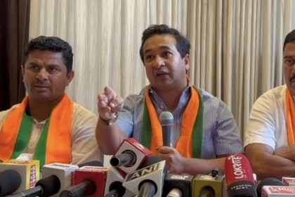 Nitesh Rane Controversial Statement Vasai Press Conference : नितेश राणे  के बिगड़े बोल, कहा आदित्य ठाकरे के माथे पर 'मेरे पिता नपुंसक हैं' का ठप्पा