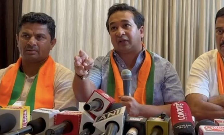 Nitesh Rane Controversial Statement Vasai Press Conference : नितेश राणे  के बिगड़े बोल, कहा आदित्य ठाकरे के माथे पर 'मेरे पिता नपुंसक हैं' का ठप्पा