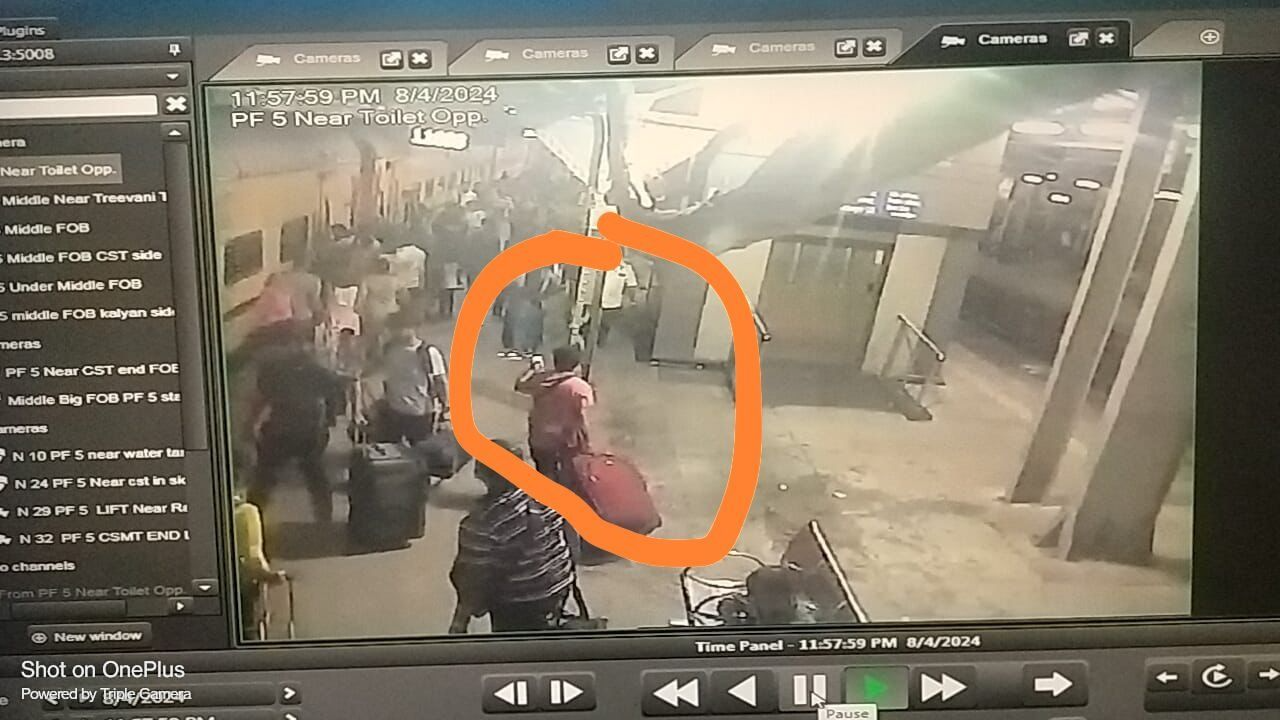 Pydhonie Murder Case: CCTV Footages From Dadar Station Show Accused Jay Chawda Carrying Body Of Victim In Trolley Bag