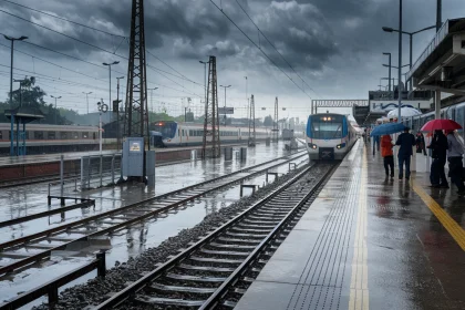 Water Logging At Western Railway