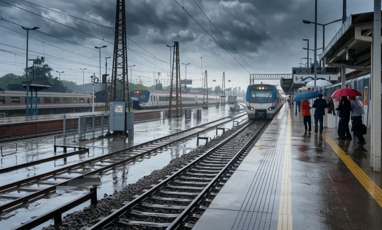 Water logging at Western Railway