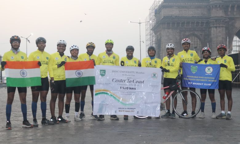 HSNC cyclists reached Mumbai