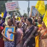 Chakka jam agitation by the citizens of Lahuji Nagar on Kalyan-Ambivali road