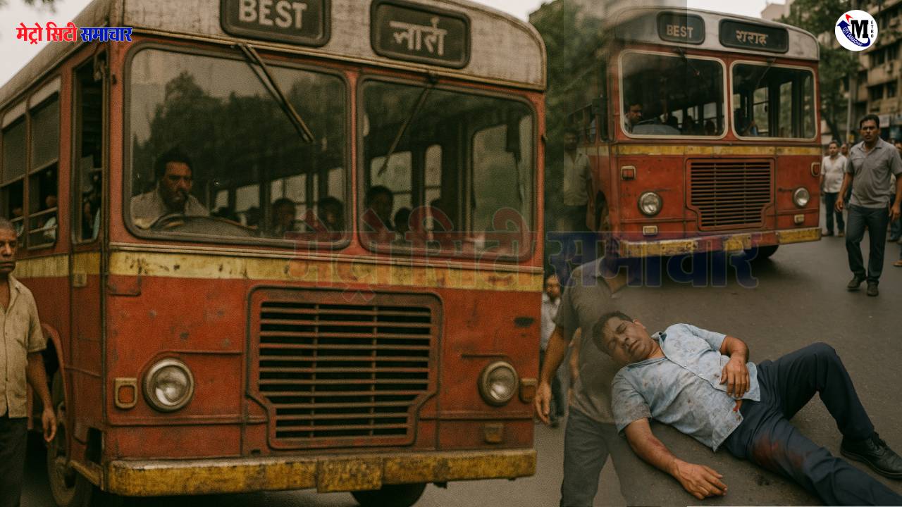 चेंबूर में बेस्ट बस से गिरा यात्री, गंभीर चोट के बाद ड्राइवर पर लापरवाही का केस दर्ज।