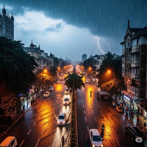 mumbai rain alert (ai generated image)