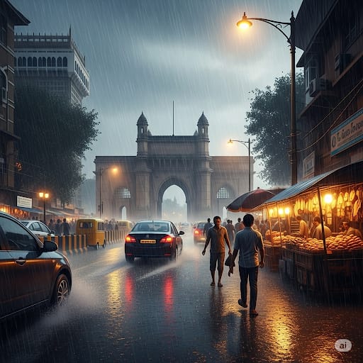 mumbai rain alert (ai generated image)