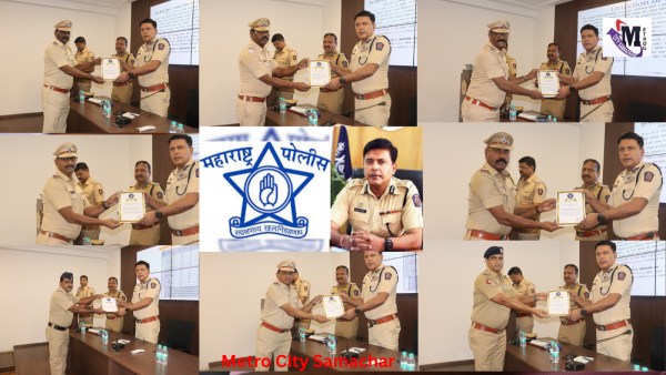 मिरा भायंदर वसई विरार पुलिस आयुक्तालय द्वारा सम्मानित अधिकारी, पुराने केस सुलझाने पर पुरस्कार