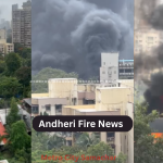 मुंबई अंधेरी ओशिवरा की दुकान में लगी आग, फायर ब्रिगेड की गाड़ियां मौके पर