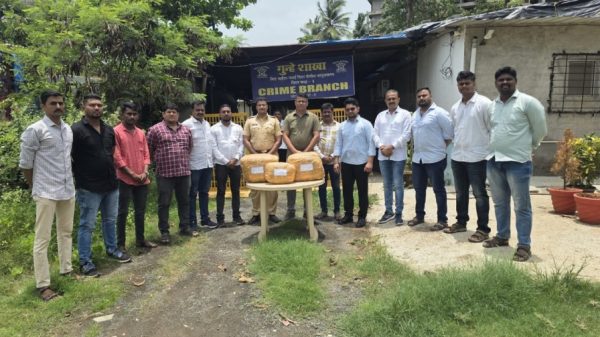 Crime Branch Unit-3 in Nallasopara arrested a woman with 20.171 kg ganja; case registered under 286/2025.