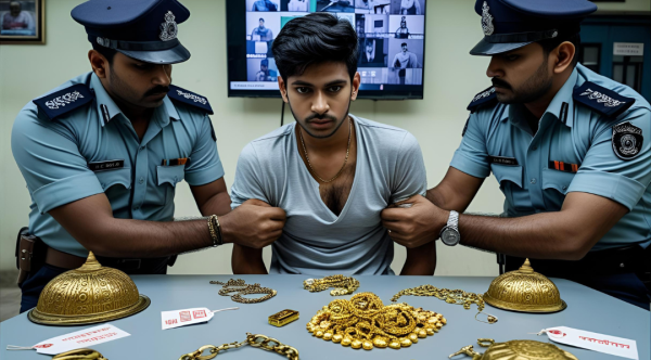 मीरा रोड में चोरी करने वाला ग्राफिक डिजाइनर आरोपी पुलिस के कब्जे में