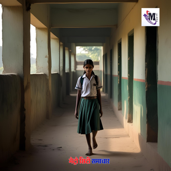 गिरगांव आश्रम स्कूल में आत्महत्या करने वाली छात्रा के हॉस्टल का दृश्य