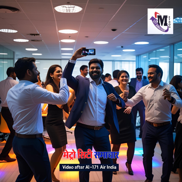 AI-171 हादसे के बाद पार्टी करता हुआ ऑफिस स्टाफ, सोशल मीडिया पर नाराज़गी