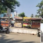 वसई की खाऊगली में जर्जर गटर स्लैब पर बने अवैध फूड स्टॉल्स और वहां लगी भीड़