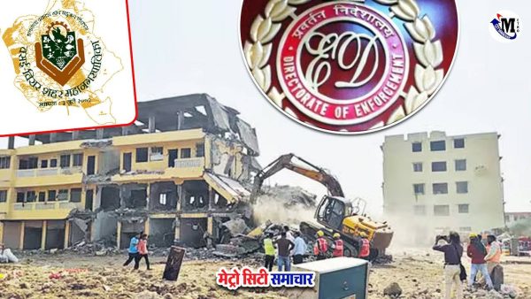 वसई विरार में अवैध इमारतों पर ED की छापेमारी की तस्वीर
