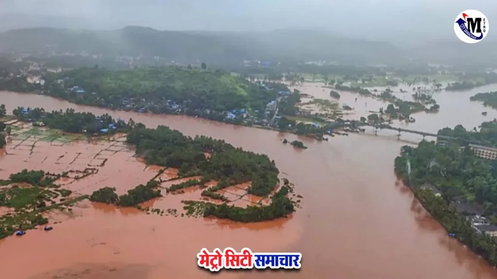 बुलढाणा में बाढ़ में फंसे किसानों का रेस्क्यू