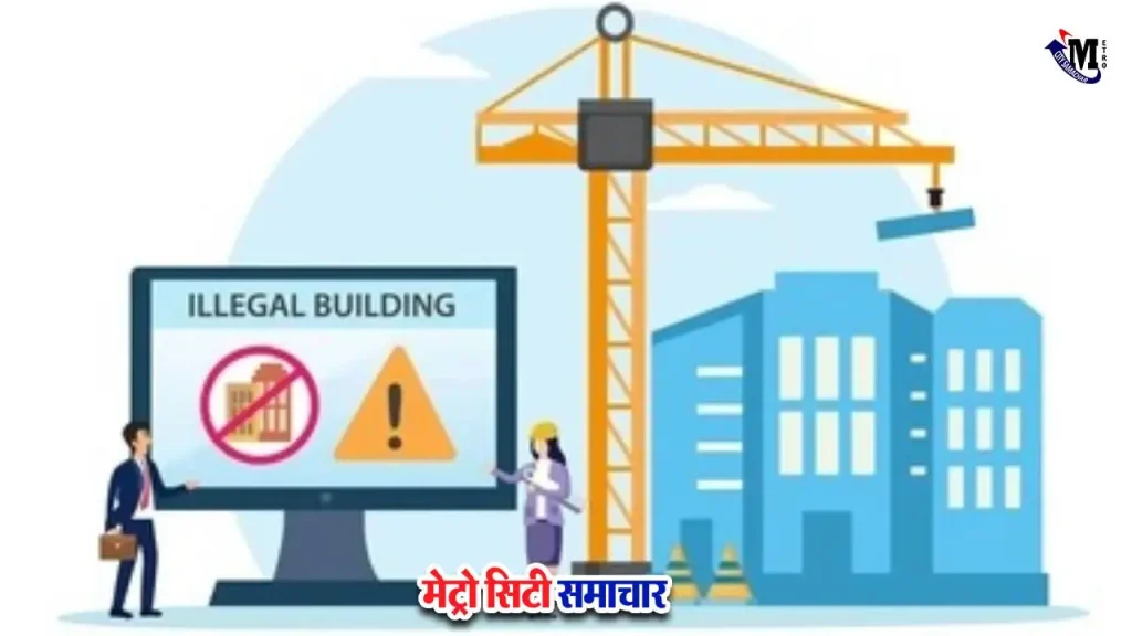 बिना अनुमति के बनी नालासोपारा पूर्व की अवैध G+2 इमारत