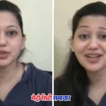 अभिनेत्री केतकी चितले मराठी हिंदी विवाद पर बयान देती हुई
