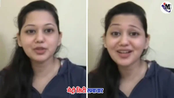 अभिनेत्री केतकी चितले मराठी हिंदी विवाद पर बयान देती हुई