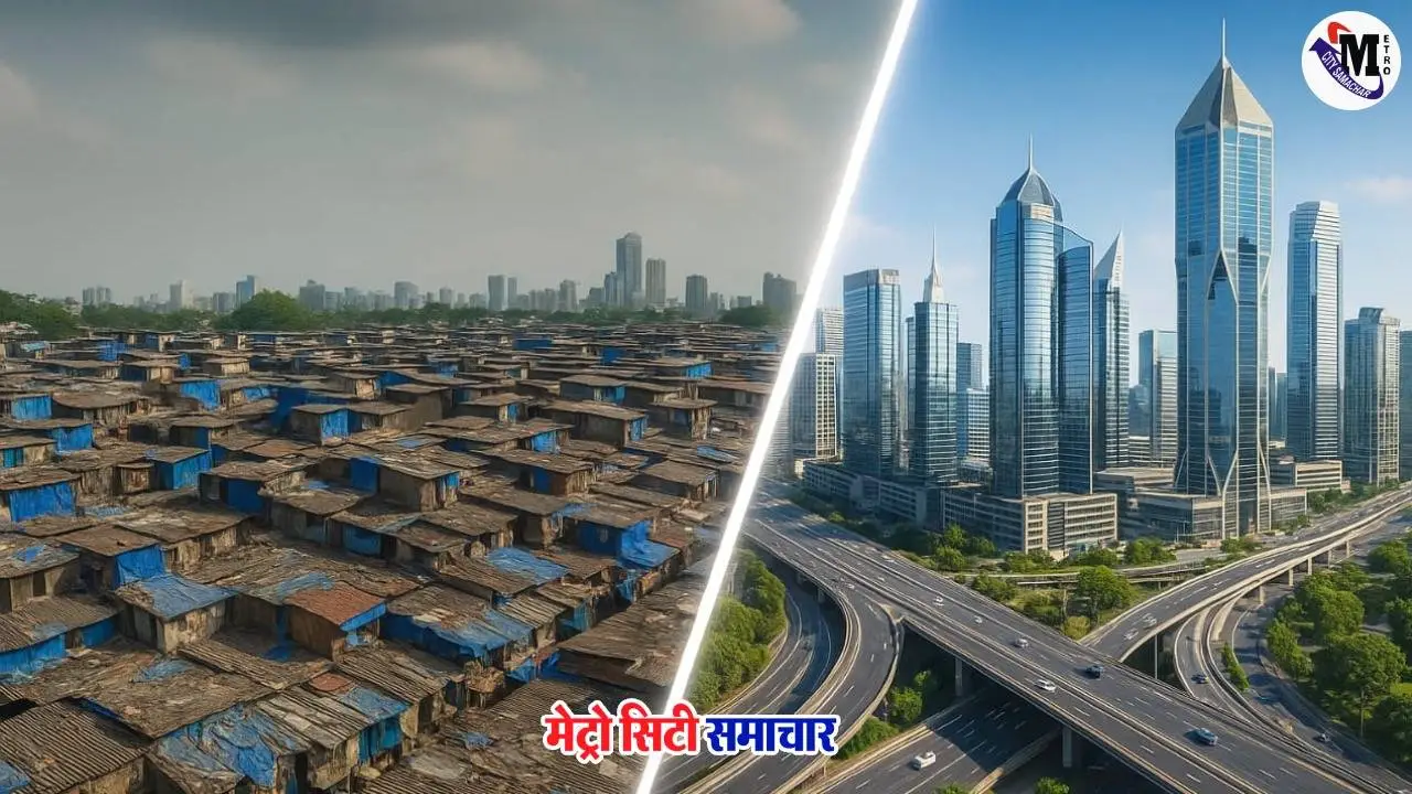SVR श्रीनिवास धारावी पुनर्विकास योजना पर प्रेस को जानकारी देते हुए