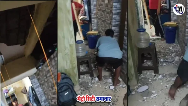 वसई पंचाल नगर इमारत हादसा स्लैब गिरा