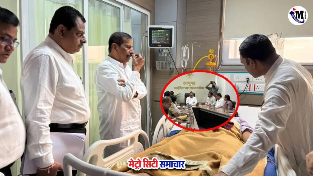 विरार हादसे के घायलों से मिले मंत्री गणेश नाईक