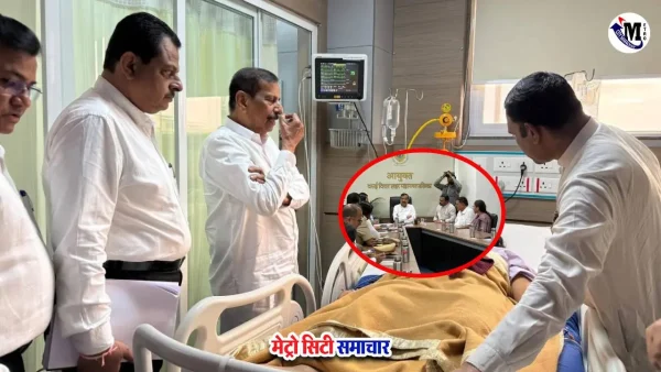 विरार हादसे के घायलों से मिले मंत्री गणेश नाईक