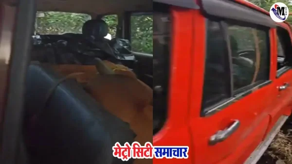 नालासोपारा में स्कॉर्पियो से गौवंश तस्करी, पुलिस पर हमला