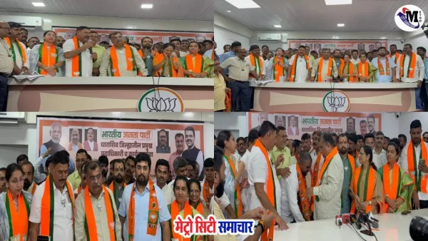 वसई में शिवसेना और बीवीए कार्यकर्ताओं का भाजपा में प्रवेश