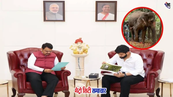 मुख्यमंत्री फडणवीस हाथी माधुरी के मुद्दे पर सक्रिय