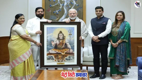 एकनाथ शिंदे पीएम मोदी मुलाकात