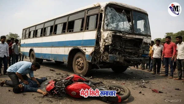 ठाणे नागला बंदर सिग्नल पर सड़क हादसा