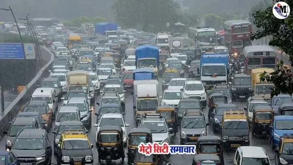 मुंबई-अहमदाबाद हाईवे पर बारिश थमने के बाद भी भारी ट्रैफिक जाम