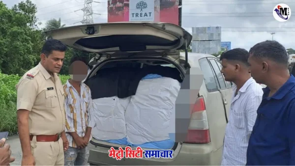 पालघर पुलिस ने इनोवा कार से ₹19.69 लाख का गुटखा जब्त किया