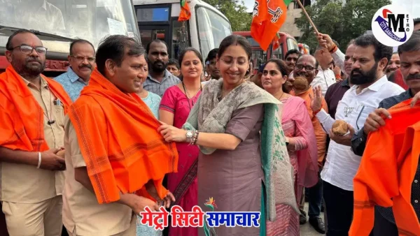 विधायक स्नेहा दुबे पंडित की ओर से 20 मुफ्त एस.टी. बसें