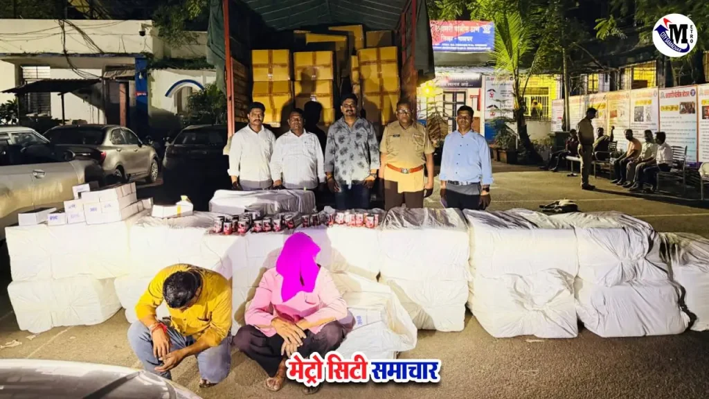 पालघर पुलिस ने अवैध गुटखा परिवहन पकड़ा, लाखों का माल जब्त