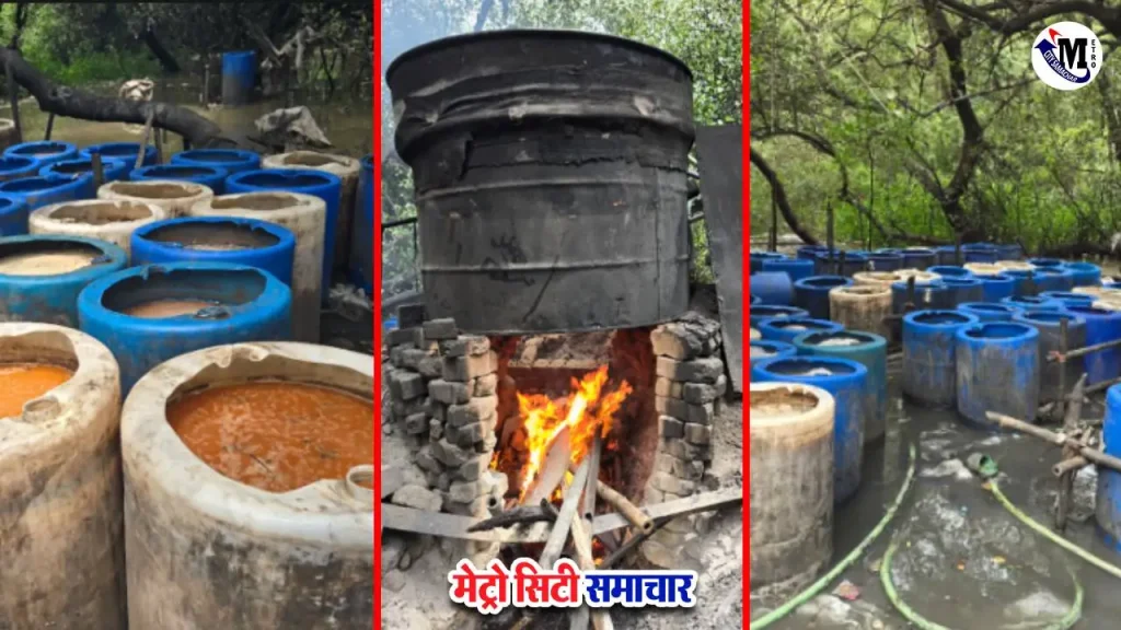 वसई-विरार अवैध शराब छापेमारी