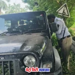 Vashi Accident Thar SUV Crash