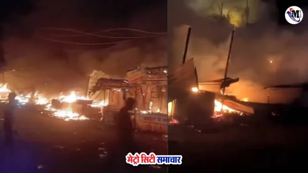 विरार जिवदानी मंदिर स्टॉल्स में लगी आग