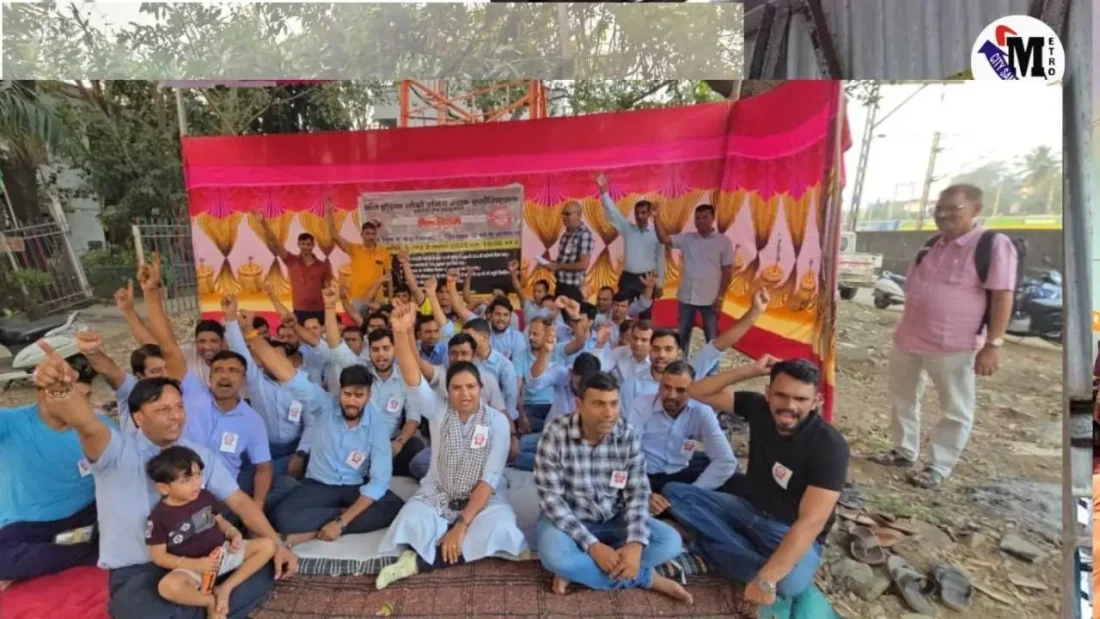 AILRSA 48-Hour Fast Protest at Vasai Road Crew Lobby