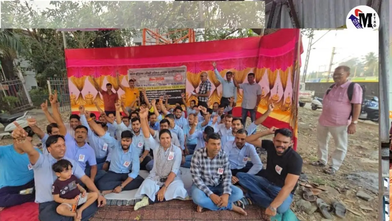AILRSA 48-Hour Fast Protest at Vasai Road Crew Lobby