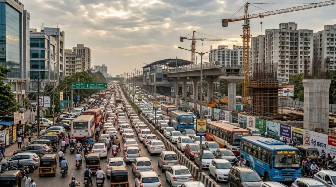 वसई-विरार में ट्रैफिक जाम कम करने के लिए फ्लाईओवर और कंक्रीट सड़क परियोजना
