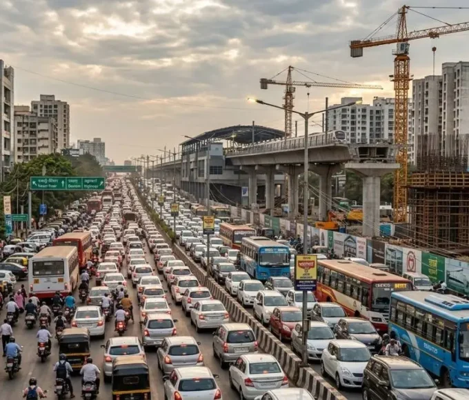 वसई-विरार में ट्रैफिक जाम कम करने के लिए फ्लाईओवर और कंक्रीट सड़क परियोजना