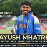 AyushMhatre honoured