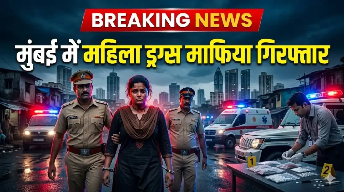 मुंबई में महिला ड्रग्स माफिया नाजिया सैय्यद गिरफ्तार, बांद्रा ANC कार्रवाई