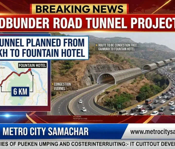 Ghodbunder Road tunnel project from Gaimukh to Fountain Hotel Thane