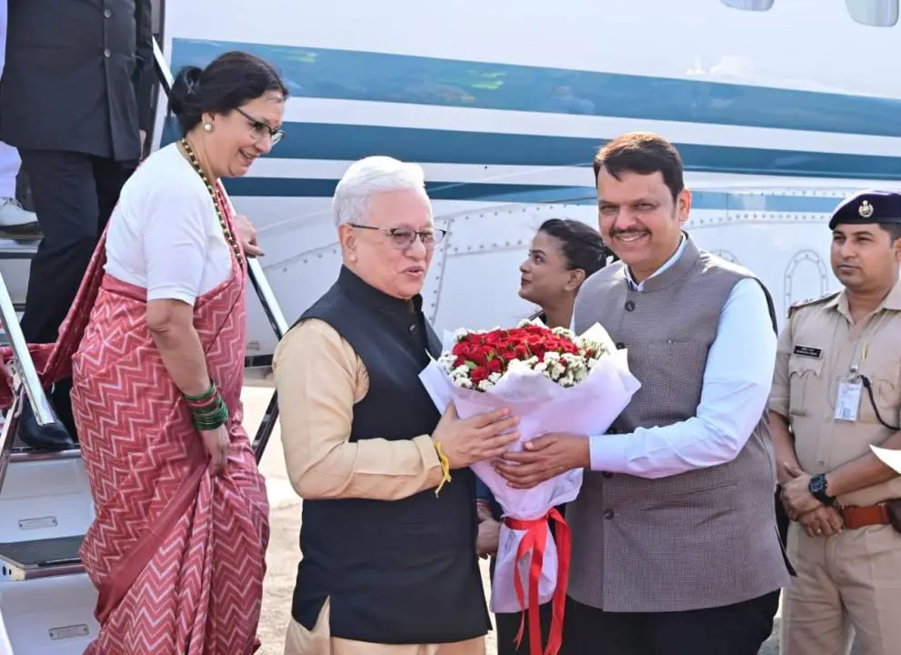 Jishnu Dev Varma arrives in Mumbai as new Governor of Maharashtra