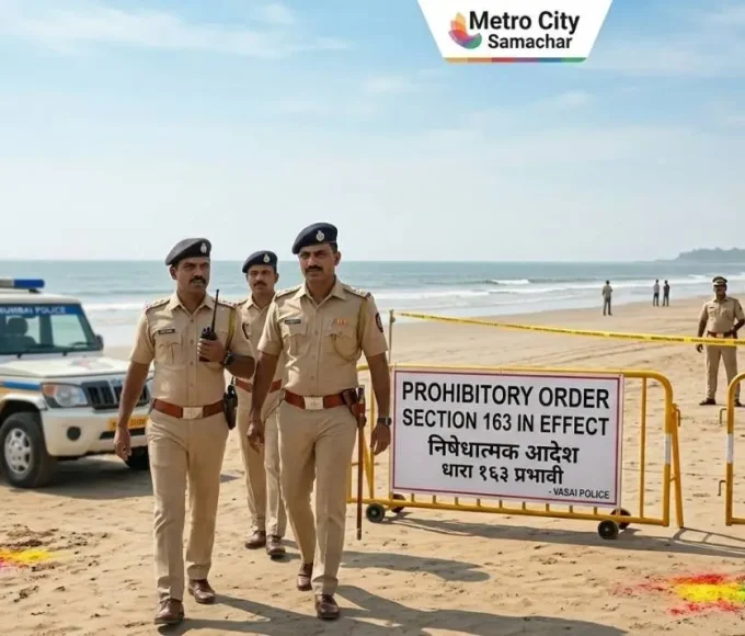 वसई में होली के दौरान पुलिस द्वारा जारी मनाई आदेश की प्रति