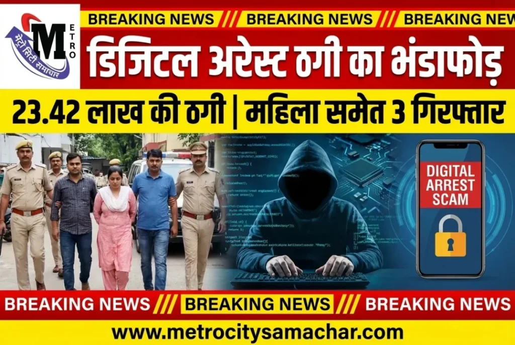 डिजिटल अरेस्ट साइबर फ्रॉड बीड पुलिस गिरफ्तारी